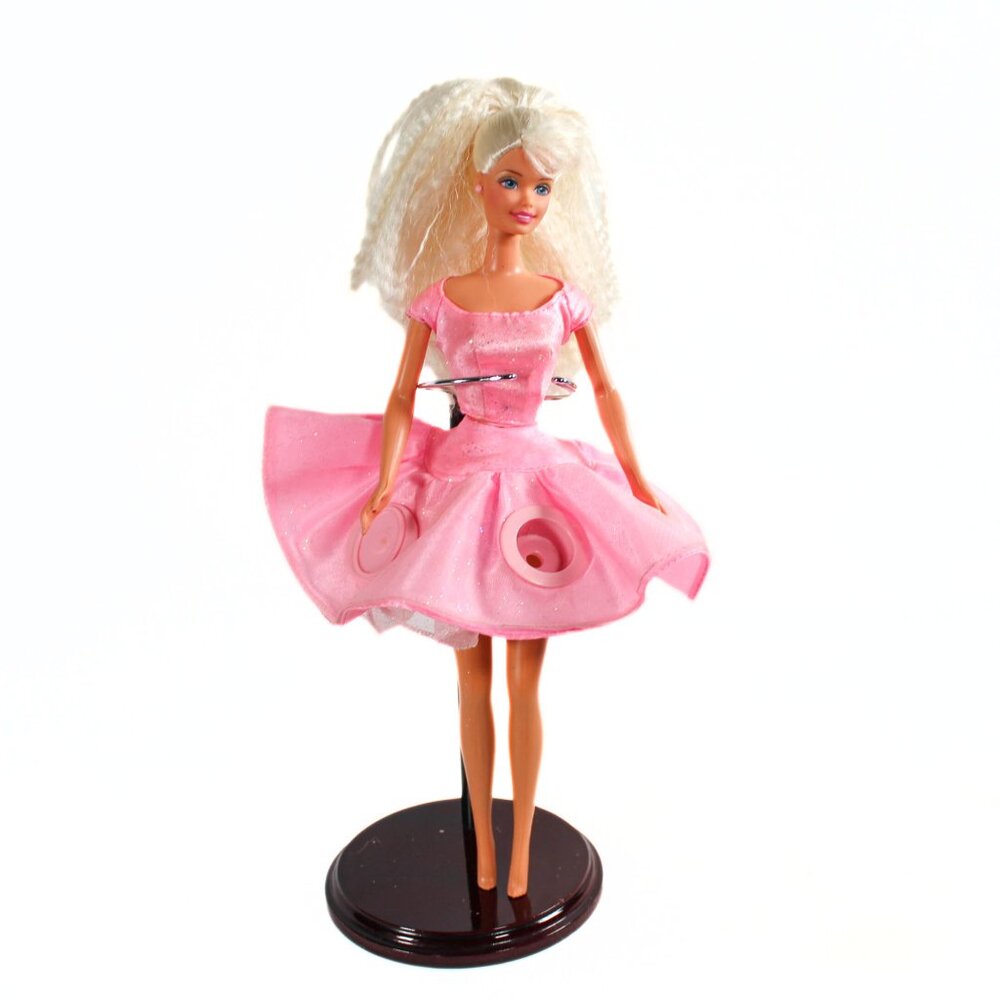 Vintage 1997 Twirlin' Make Up Barbie Doll 11.5" Collector's Item Used Condition